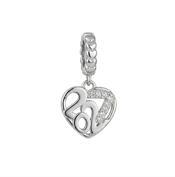 Christina Jewelry & Watches Year 2027 charm i sølv 6 mm